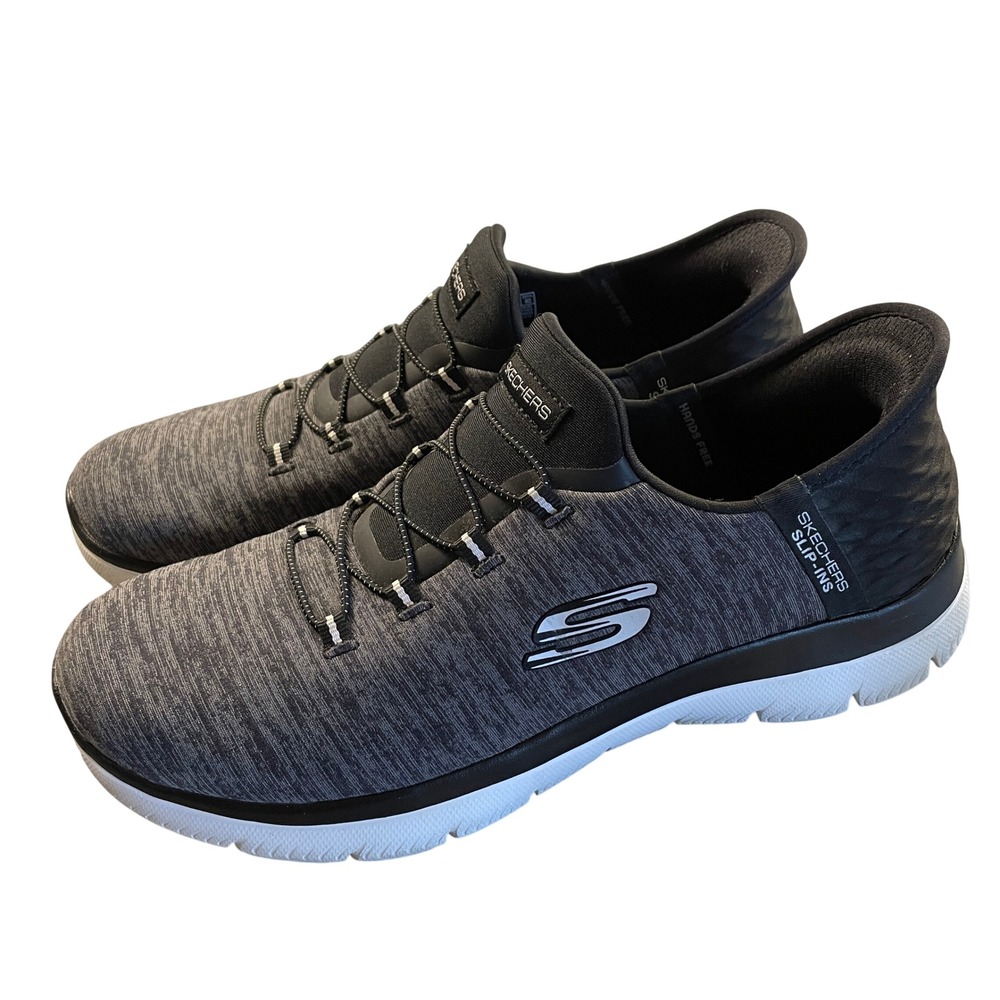Skechers Slip-ins‎ Ultra Flex 3.0 Smooth Step Black White 149937 Womens 10